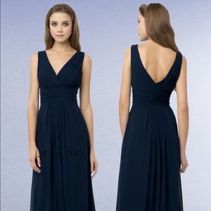 Bill Levkoff Navy Bridesmaid Dress - Style 768